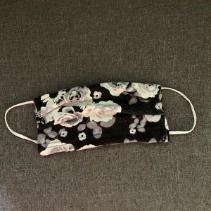 Handmade floral print face mask